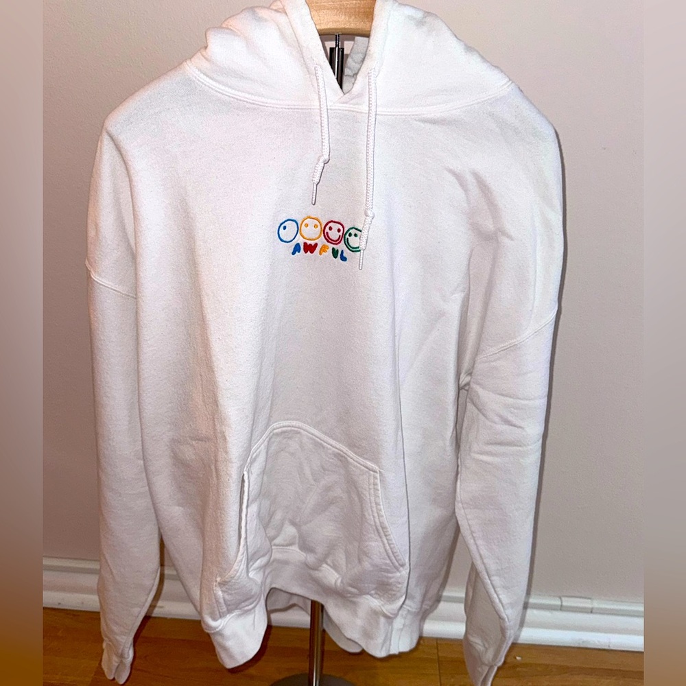 Awful Cloth Smiley Face Hoodie